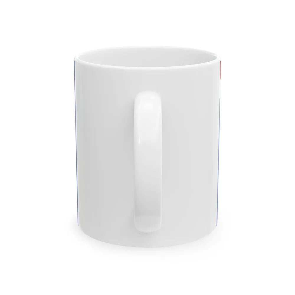Flag of the Egyptian Navy (Egypt) White Coffee Mug - Go Mug Yourself
