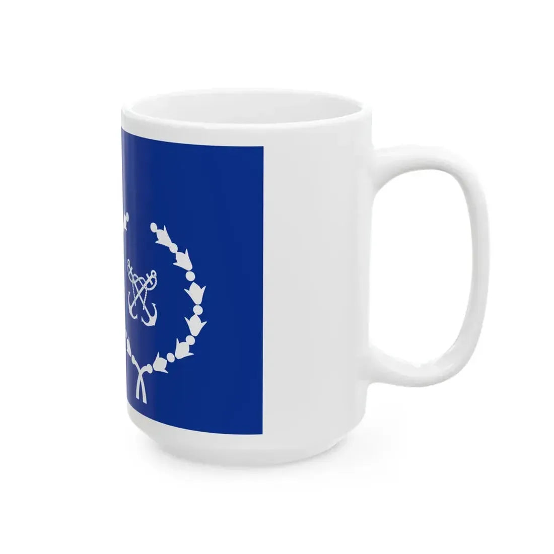 Flag of the Egyptian Navy (Egypt) White Coffee Mug - Go Mug Yourself