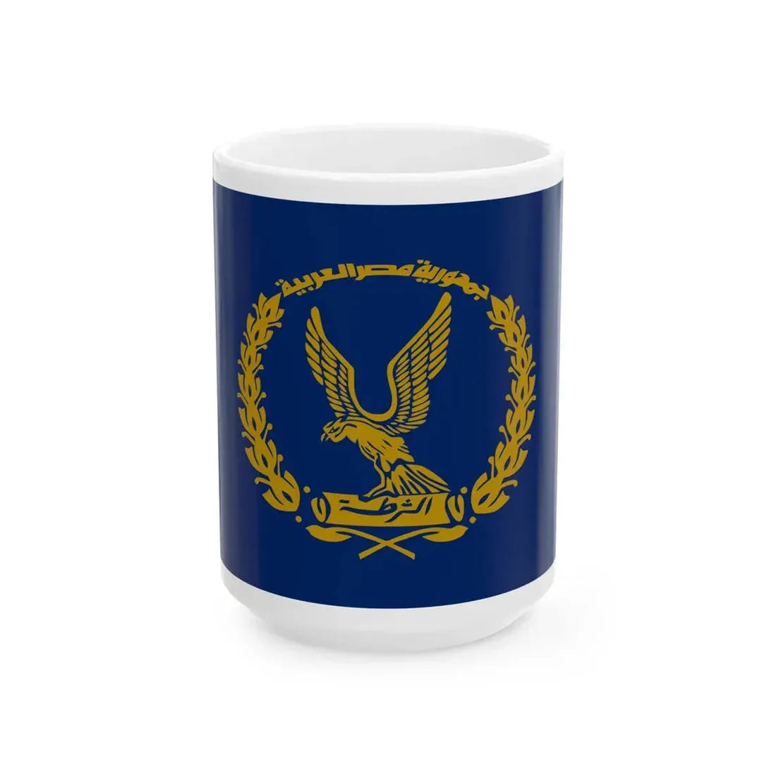 Flag of the Egyptian Police (Egypt) White Coffee Mug 15oz - Go Mug Yourself