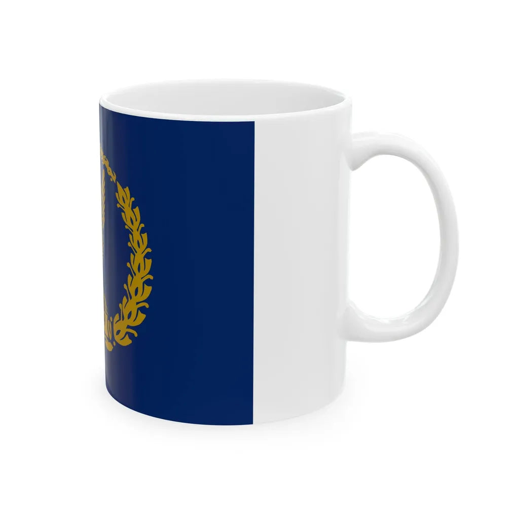 Flag of the Egyptian Police (Egypt) White Coffee Mug - Go Mug Yourself
