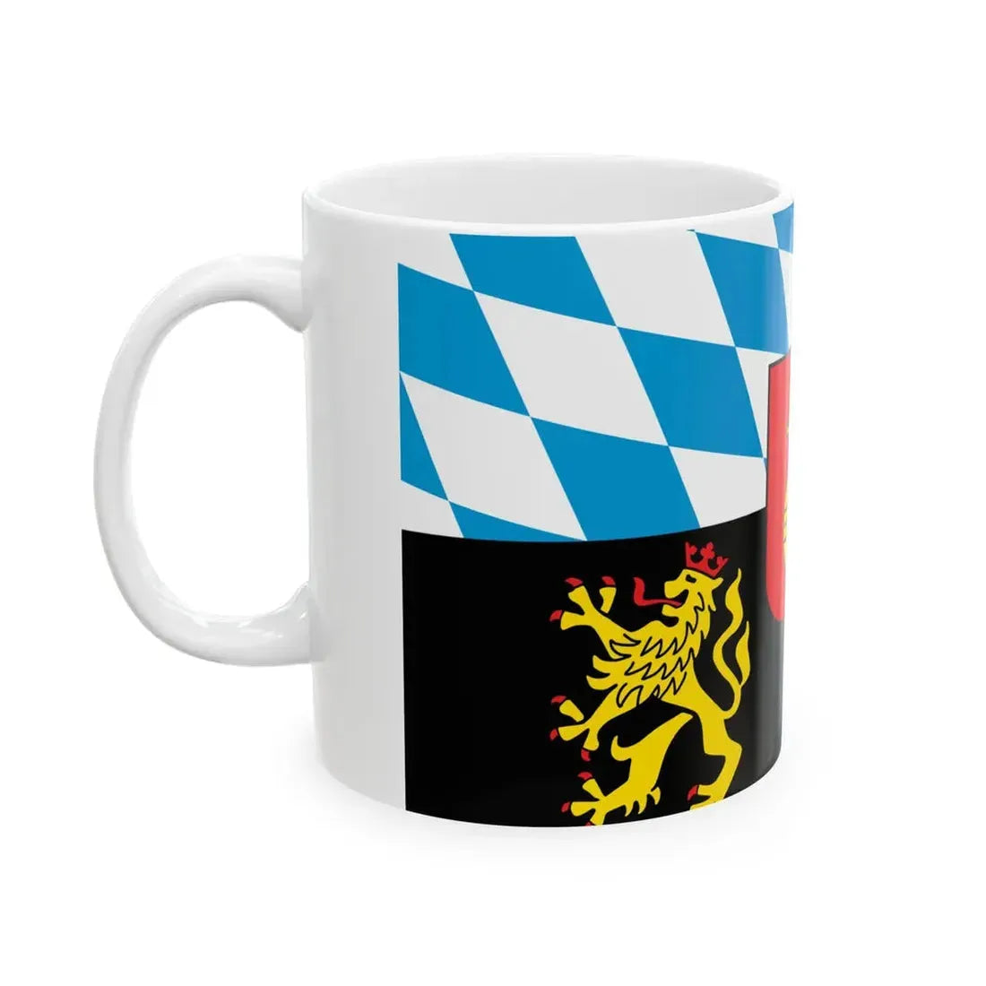 Flag of the Electorate of Bavaria (Germany) White Coffee Mug - Go Mug Yourself