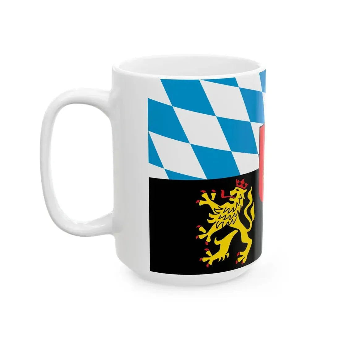 Flag of the Electorate of Bavaria (Germany) White Coffee Mug - Go Mug Yourself