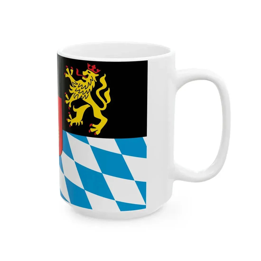 Flag of the Electorate of Bavaria (Germany) White Coffee Mug - Go Mug Yourself