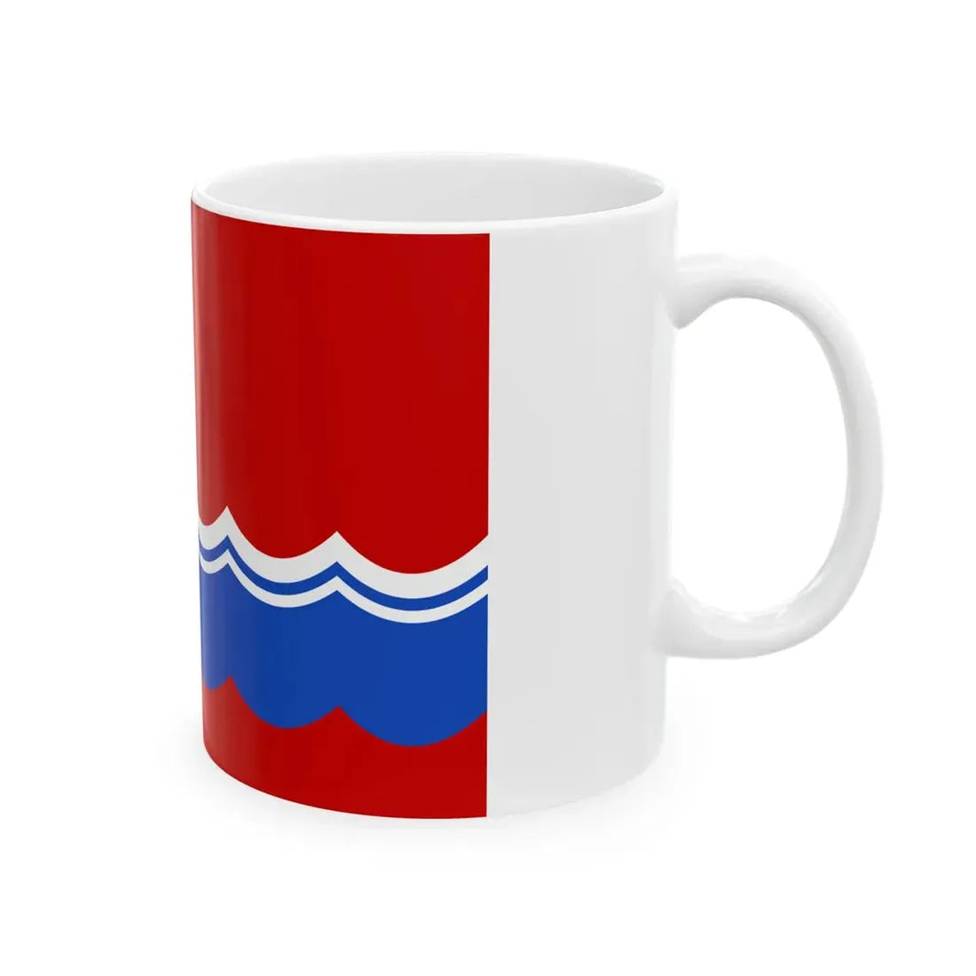 Flag of the Estonian Soviet Socialist Republic 1953-1990 3-2 (Estonia) White Coffee Mug - Go Mug Yourself