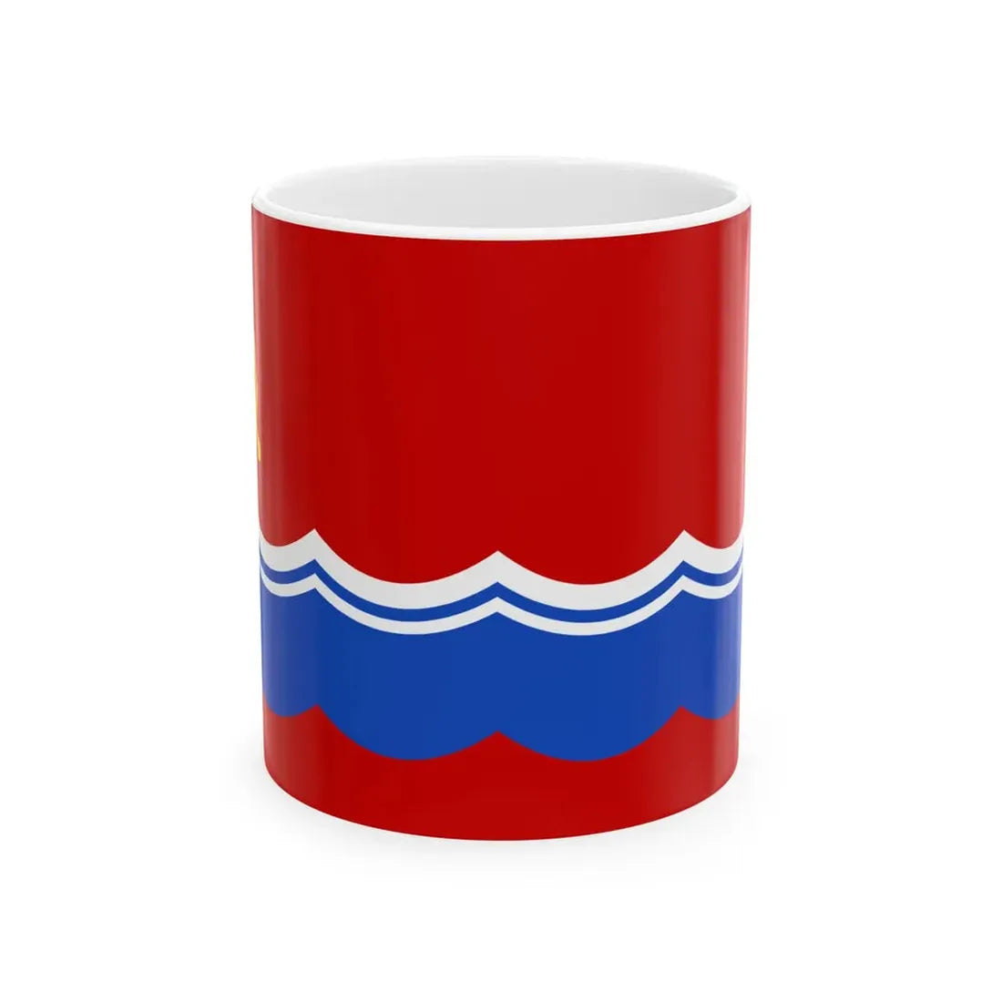 Flag of the Estonian Soviet Socialist Republic 1953-1990 (Estonia) White Coffee Mug 11oz - Go Mug Yourself