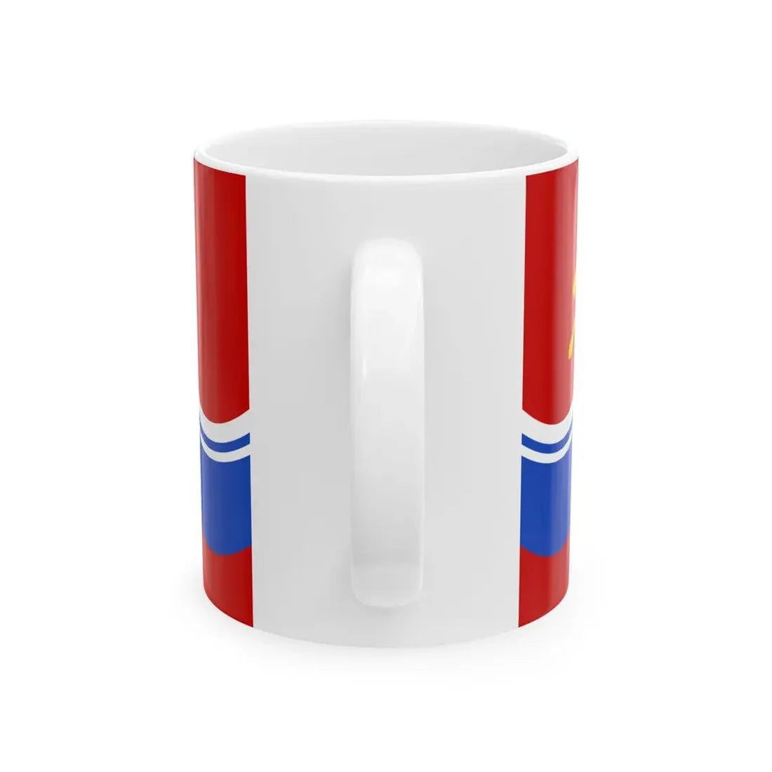 Flag of the Estonian Soviet Socialist Republic 1953-1990 (Estonia) White Coffee Mug - Go Mug Yourself