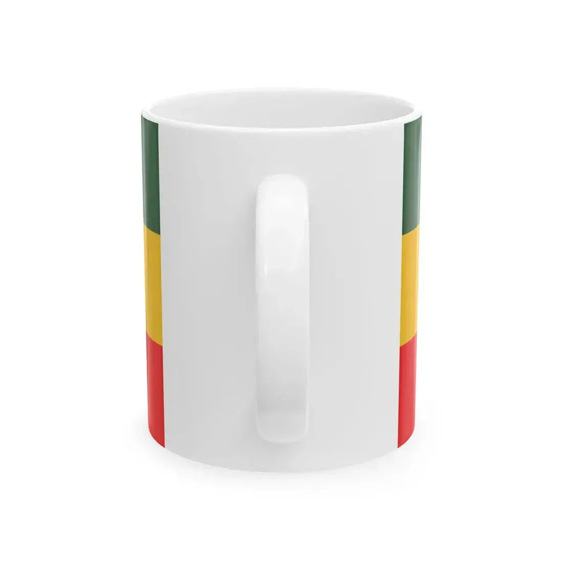 Flag of the Ethiopian Empire (Ethiopia) White Coffee Mug - Go Mug Yourself