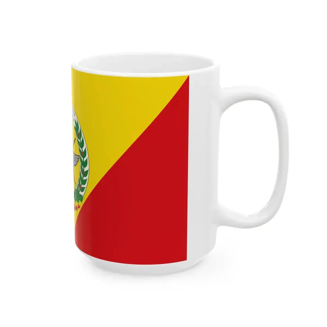 Flag of the Ethiopian National Defense Force 2 (Ethiopia) White Coffee Mug - Go Mug Yourself