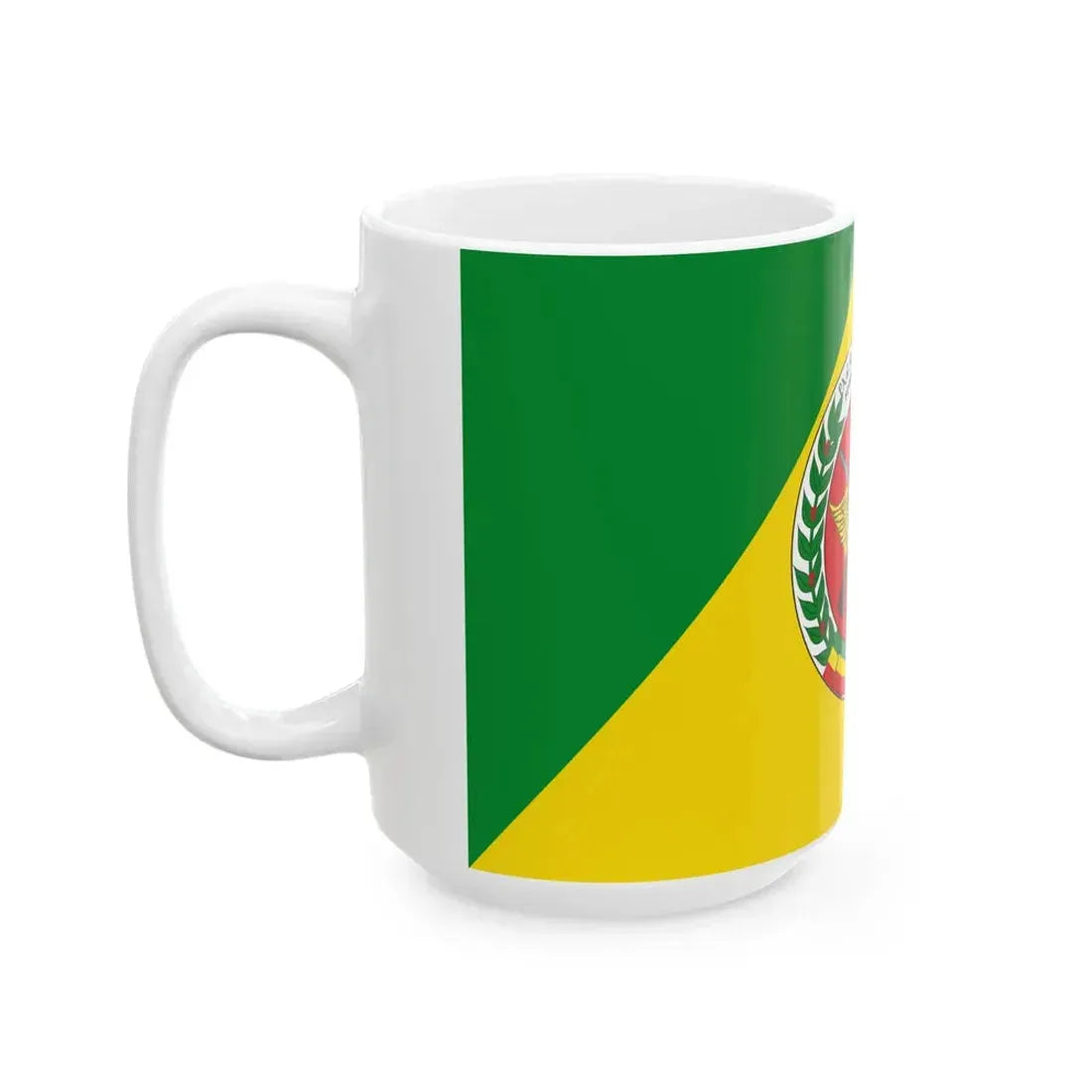 Flag of the Ethiopian National Defense Force 2009 (Ethiopia) White Coffee Mug - Go Mug Yourself