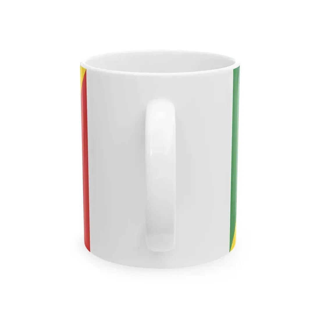 Flag of the Ethiopian National Defense Force (Ethiopia) White Coffee Mug - Go Mug Yourself