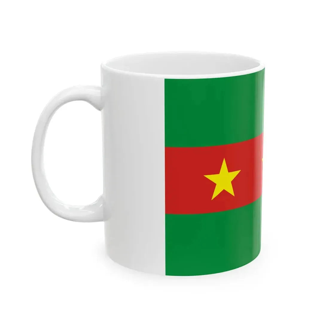 Flag of the Ewe people (Ghana) White Coffee Mug - Go Mug Yourself