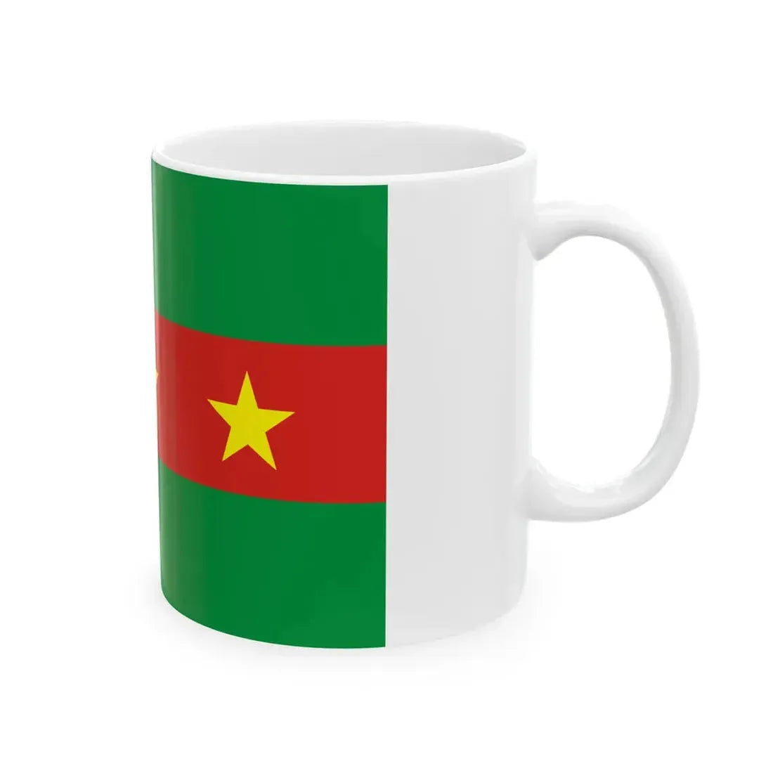 Flag of the Ewe people (Ghana) White Coffee Mug - Go Mug Yourself