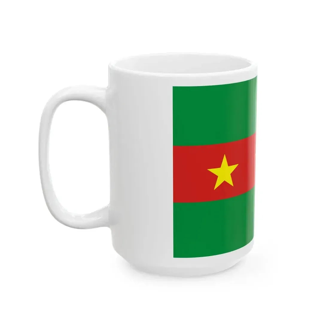 Flag of the Ewe people (Ghana) White Coffee Mug - Go Mug Yourself