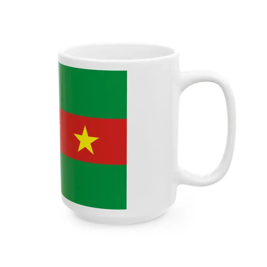 Flag of the Ewe people (Ghana) White Coffee Mug - Go Mug Yourself