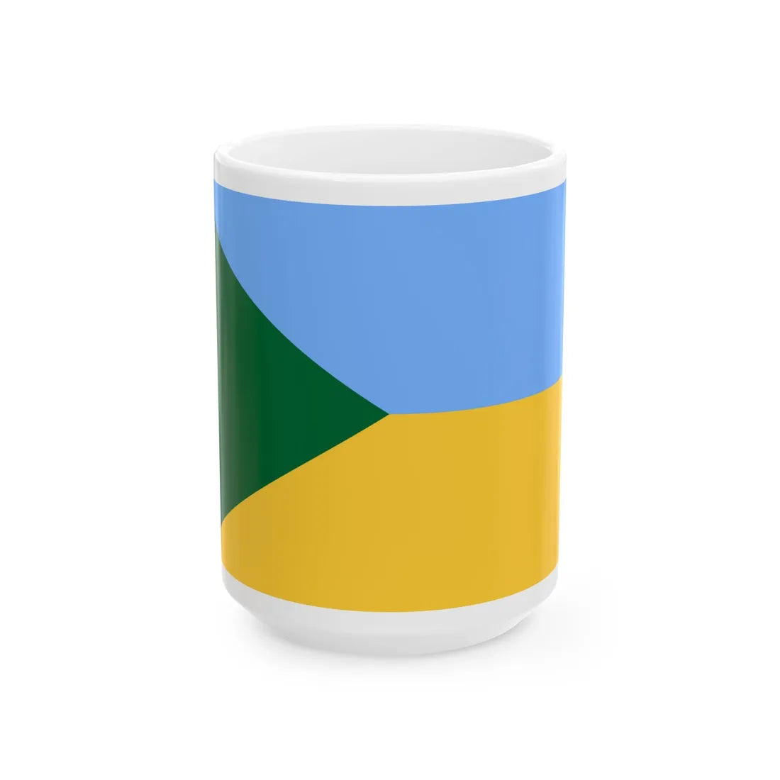 Flag of the Far Eastern Ukraine (Ukraine) White Coffee Mug 15oz - Go Mug Yourself