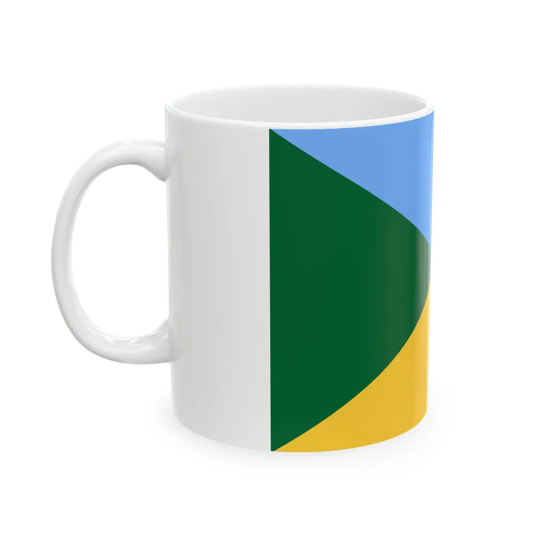 Flag of the Far Eastern Ukraine (Ukraine) White Coffee Mug - Go Mug Yourself