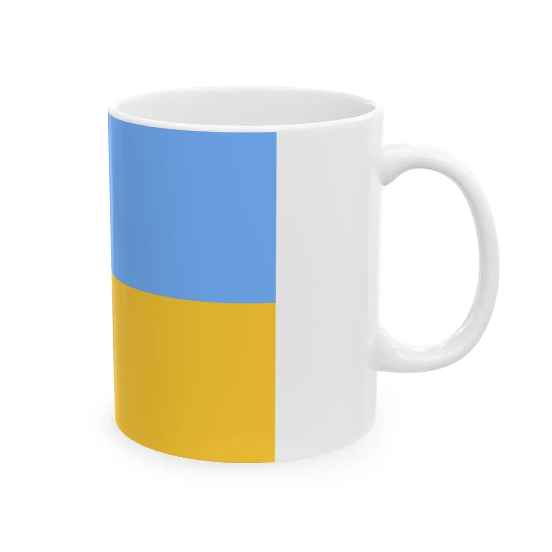 Flag of the Far Eastern Ukraine (Ukraine) White Coffee Mug - Go Mug Yourself