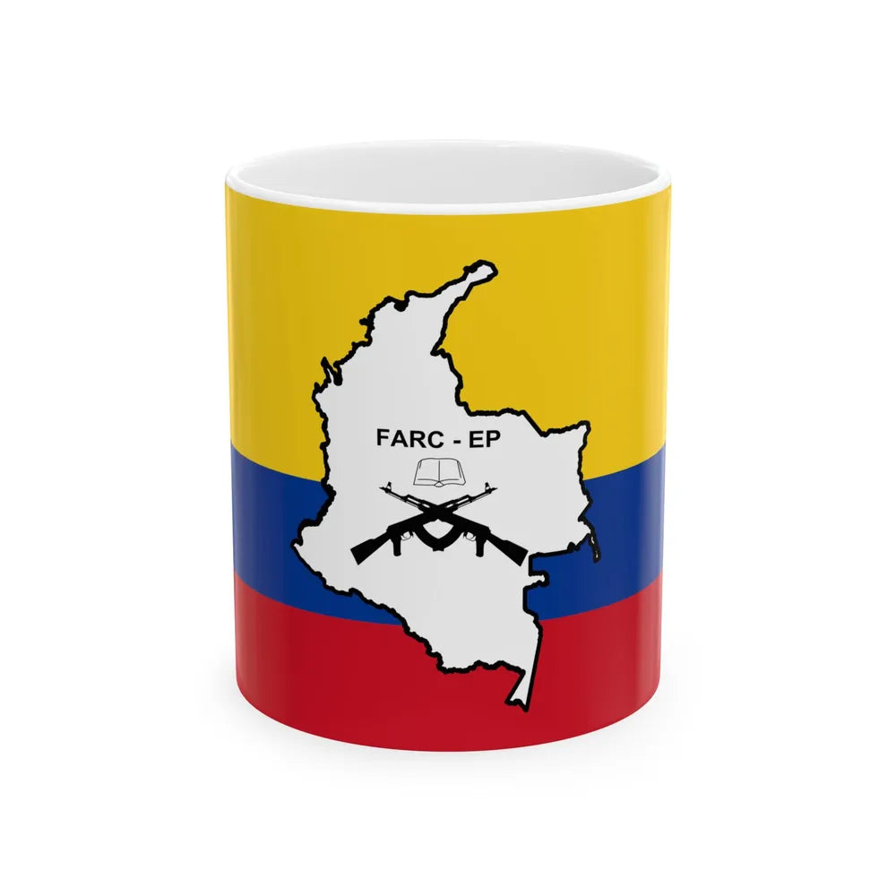 Flag of the FARC-EP (Colombia) White Coffee Mug 11oz - Go Mug Yourself