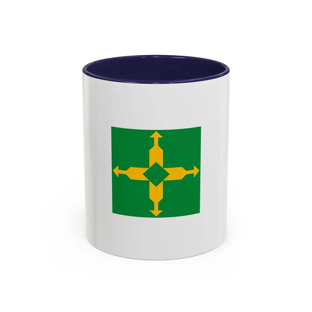 Flag of the Federal District Brazil - Accent Coffee Mug 11oz Navy - Go Mug Yourself