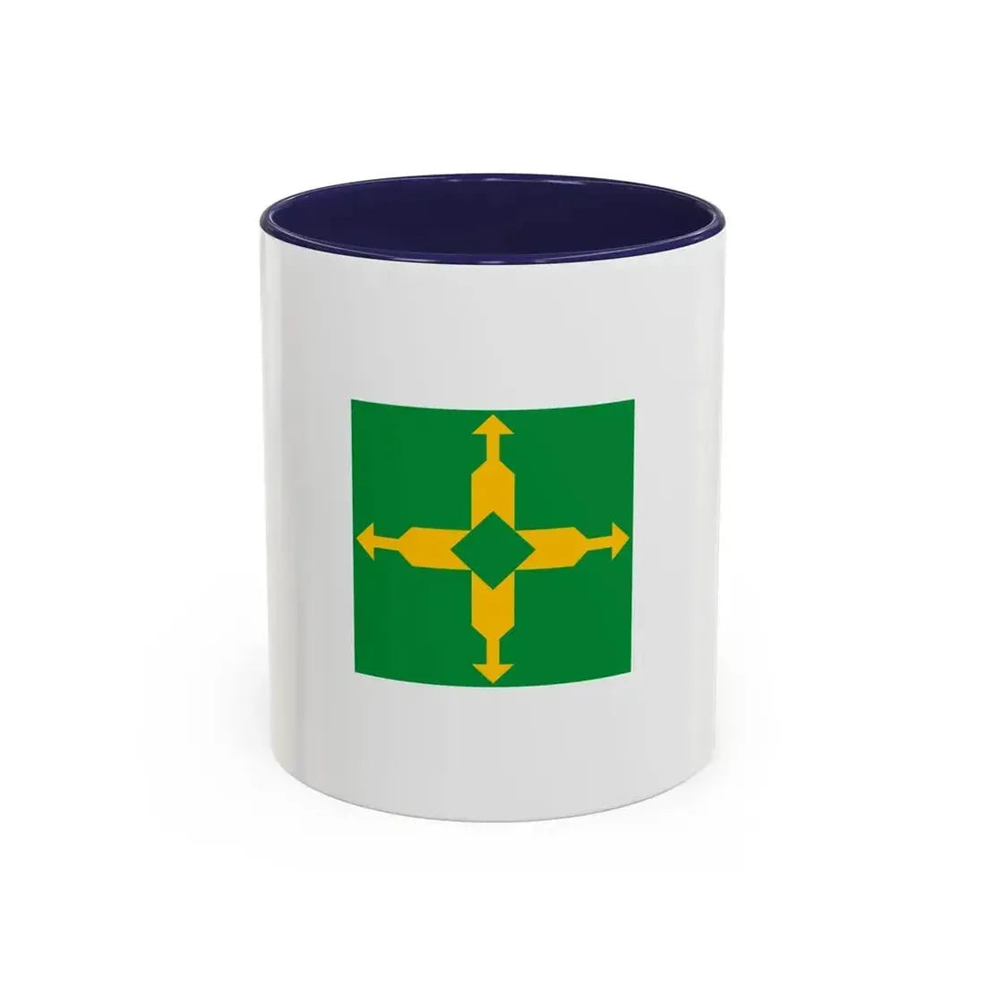 Flag of the Federal District Brazil - Accent Coffee Mug 11oz Navy - Go Mug Yourself