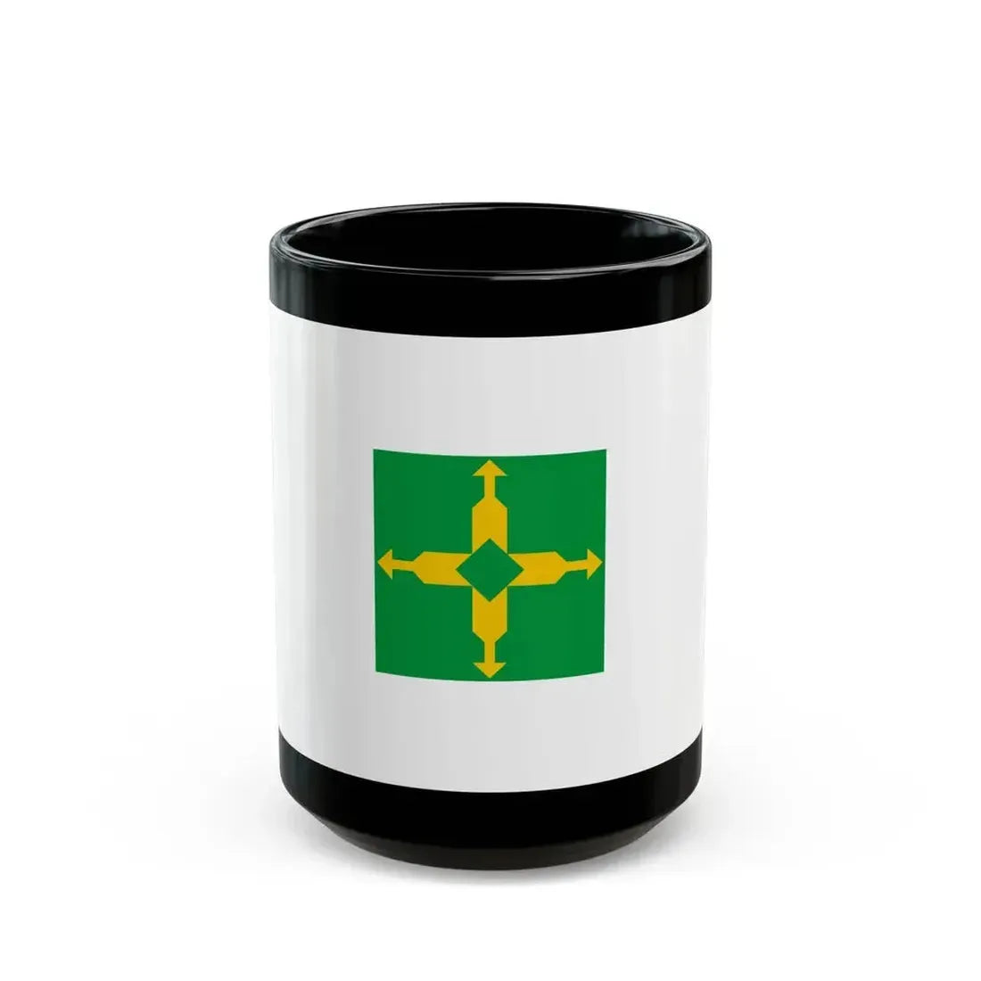 Flag of the Federal District Brazil - Black Coffee Mug 15oz - Go Mug Yourself