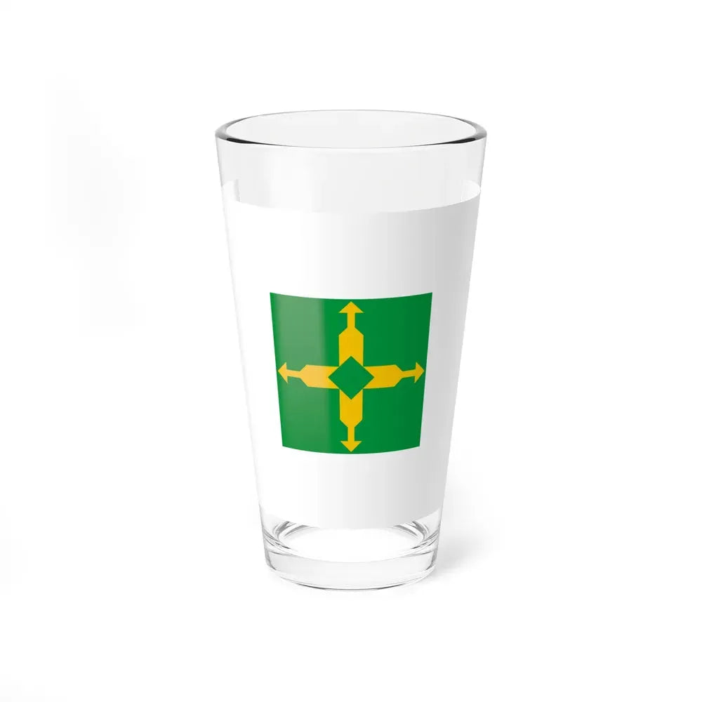 Flag of the Federal District Brazil - Pint Glass 16oz 16oz - Go Mug Yourself