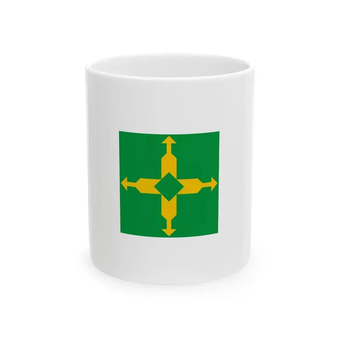 Flag of the Federal District Brazil - White Coffee Mug 11oz - Go Mug Yourself