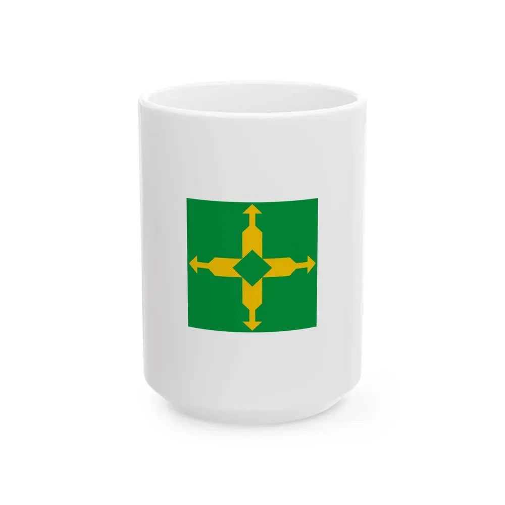 Flag of the Federal District Brazil - White Coffee Mug 15oz - Go Mug Yourself