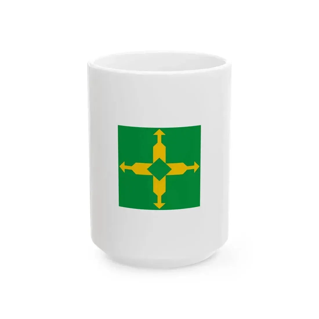 Flag of the Federal District Brazil - White Coffee Mug 15oz - Go Mug Yourself