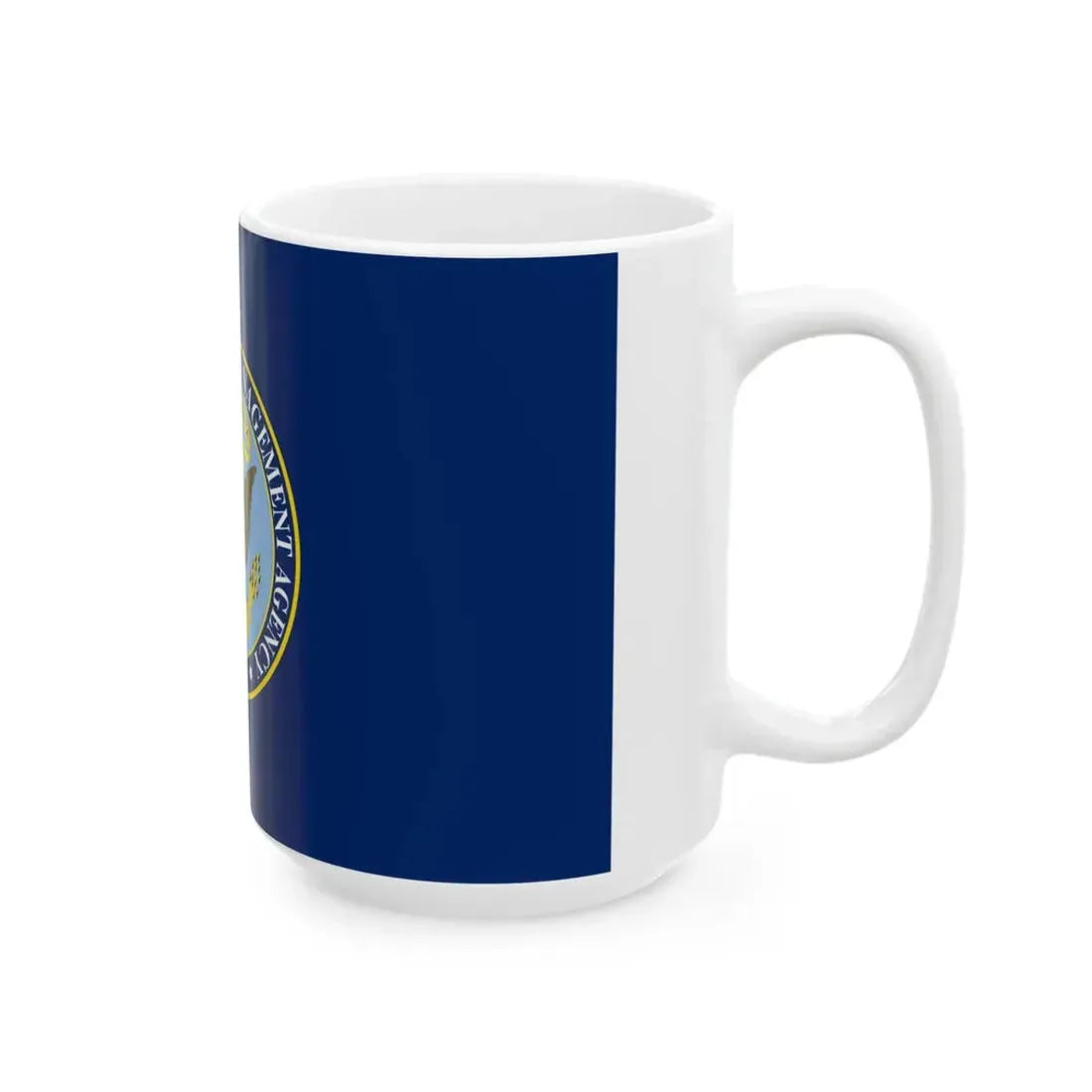 Flag of the Federal Emergency Management Agency (United States) White Coffee Mug - Go Mug Yourself