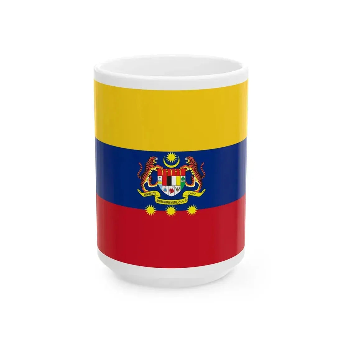 Flag of the Federal Territories of Malaysia (Malaysia) White Coffee Mug 15oz - Go Mug Yourself