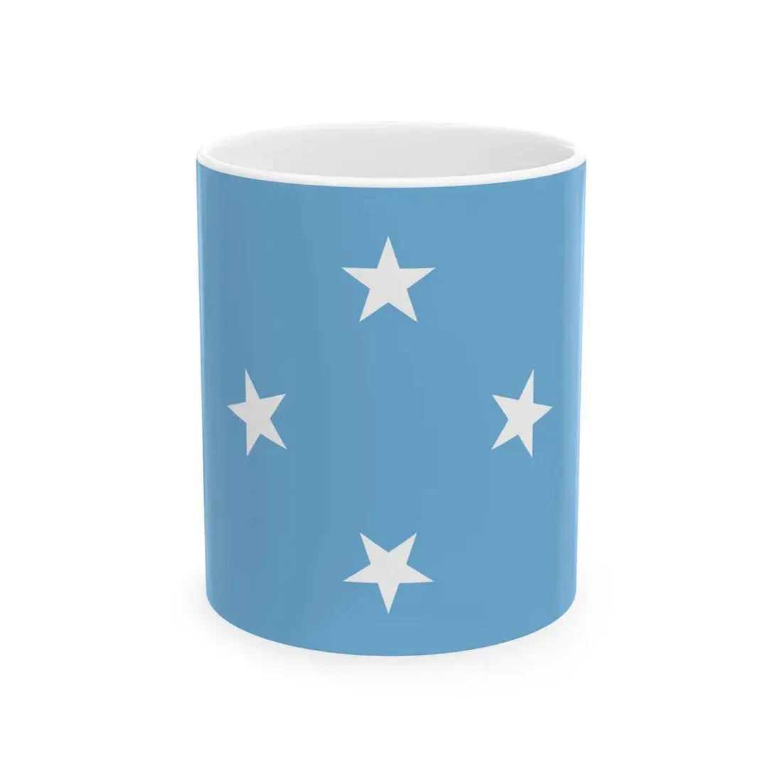Flag of the Federated States of Micronesia 3-2 (Micronesia) White Coffee Mug 11oz - Go Mug Yourself