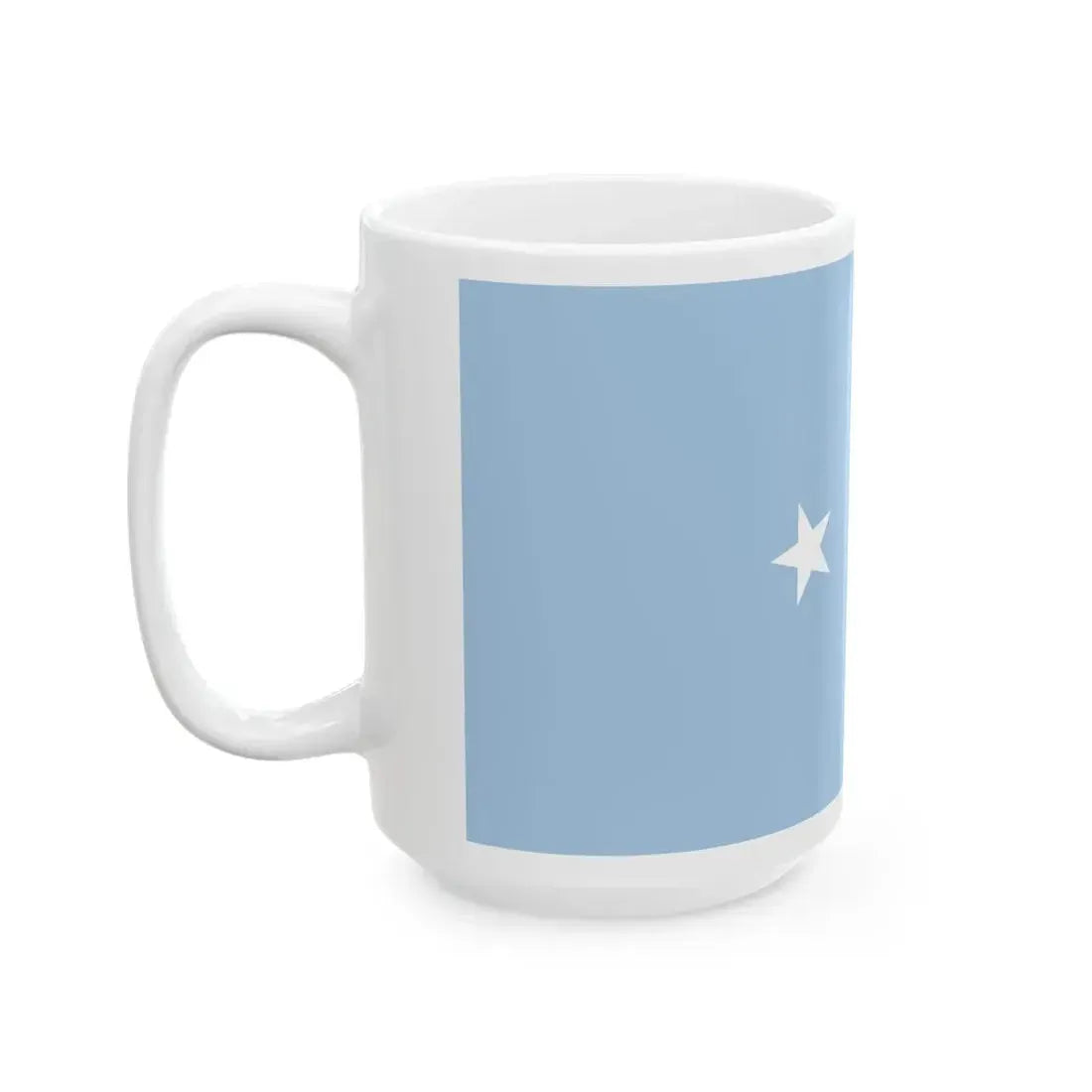 Flag of the Federated States of Micronesia Pantone (Micronesia) White Coffee Mug - Go Mug Yourself