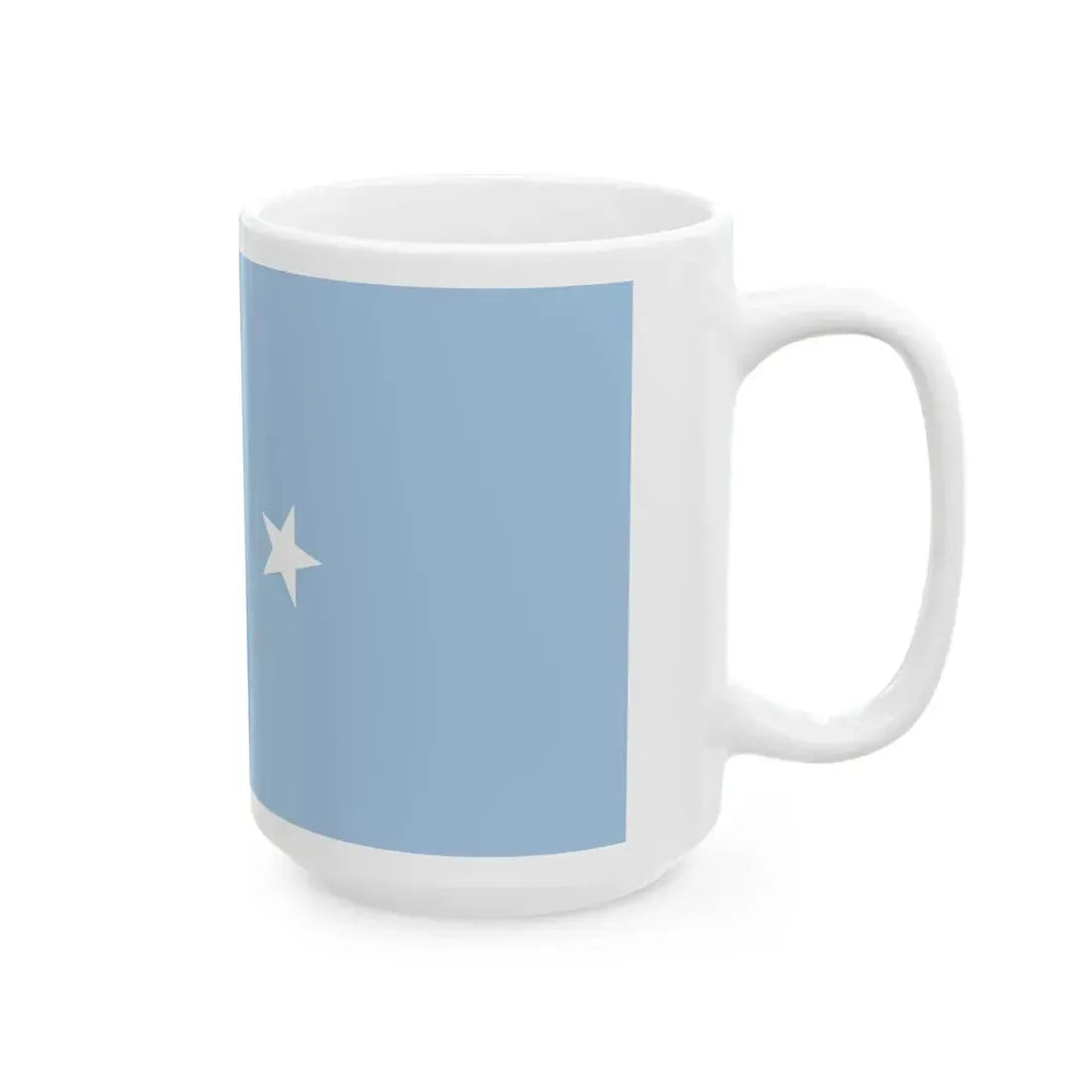 Flag of the Federated States of Micronesia Pantone (Micronesia) White Coffee Mug - Go Mug Yourself