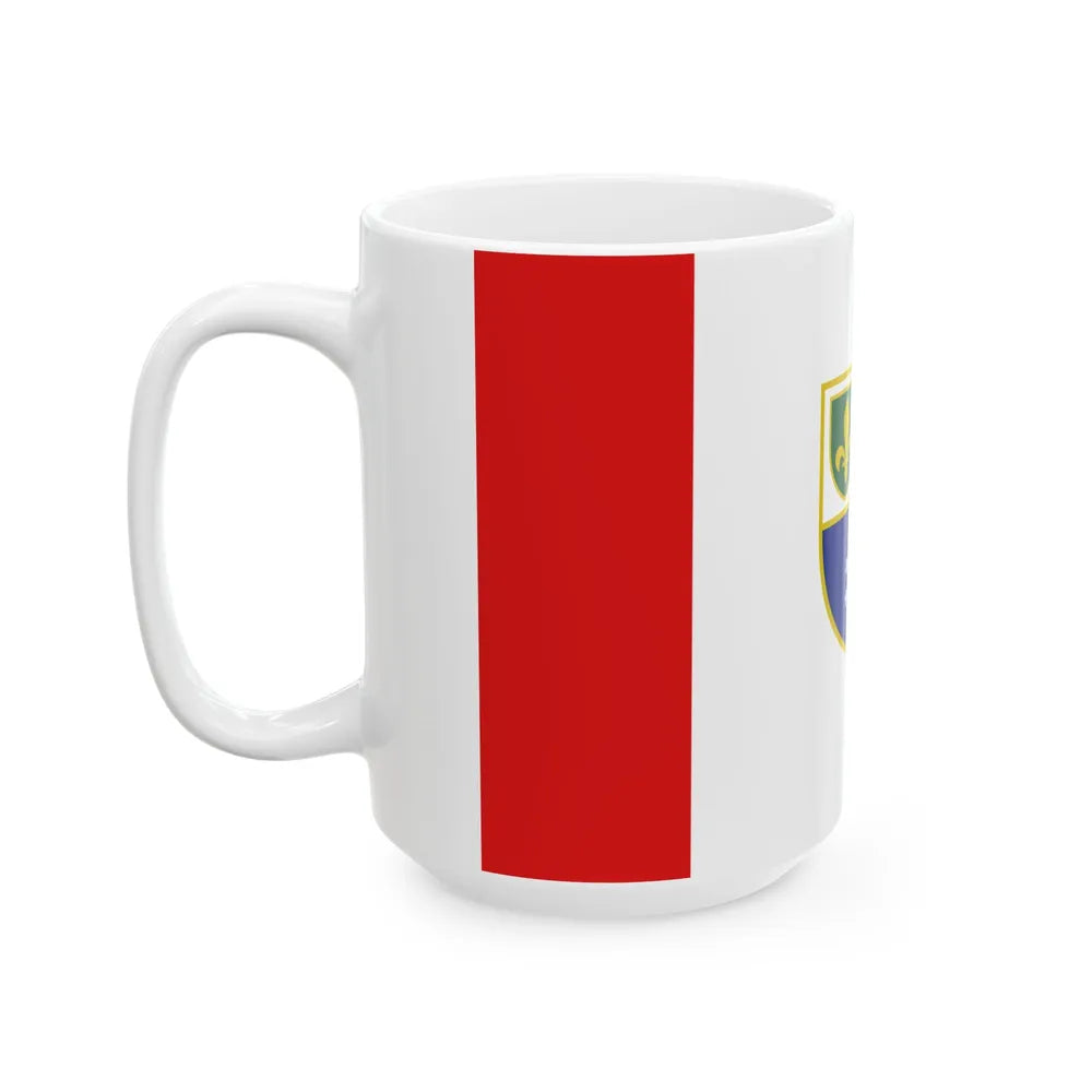Flag of the Federation of Bosnia and Herzegovina 1996-2007 (Bosnia and Herzegovina) White Coffee Mug - Go Mug Yourself