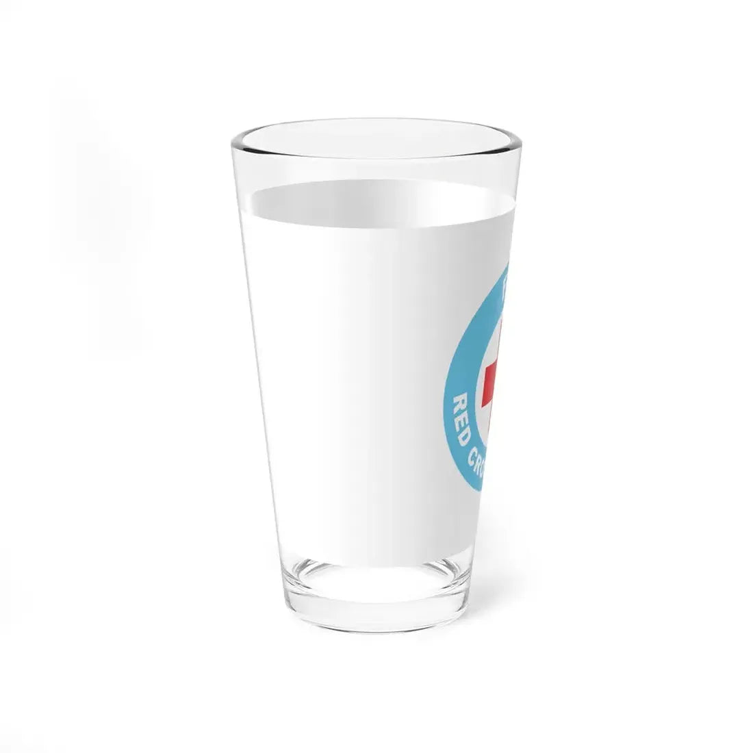 Flag of the Fiji Red Cross Society (Fiji) Pint Glass 16oz - Go Mug Yourself