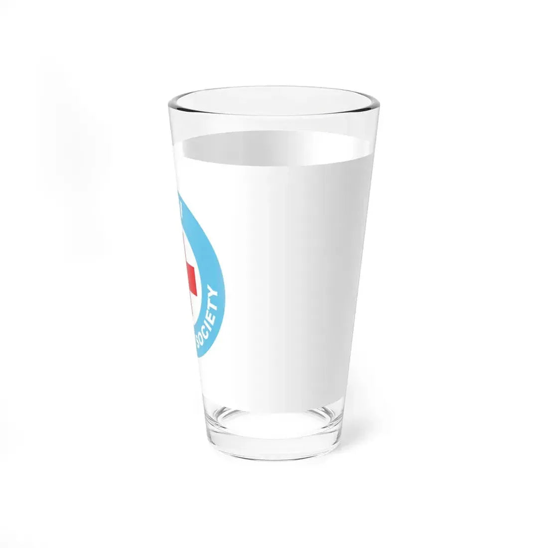 Flag of the Fiji Red Cross Society (Fiji) Pint Glass 16oz - Go Mug Yourself