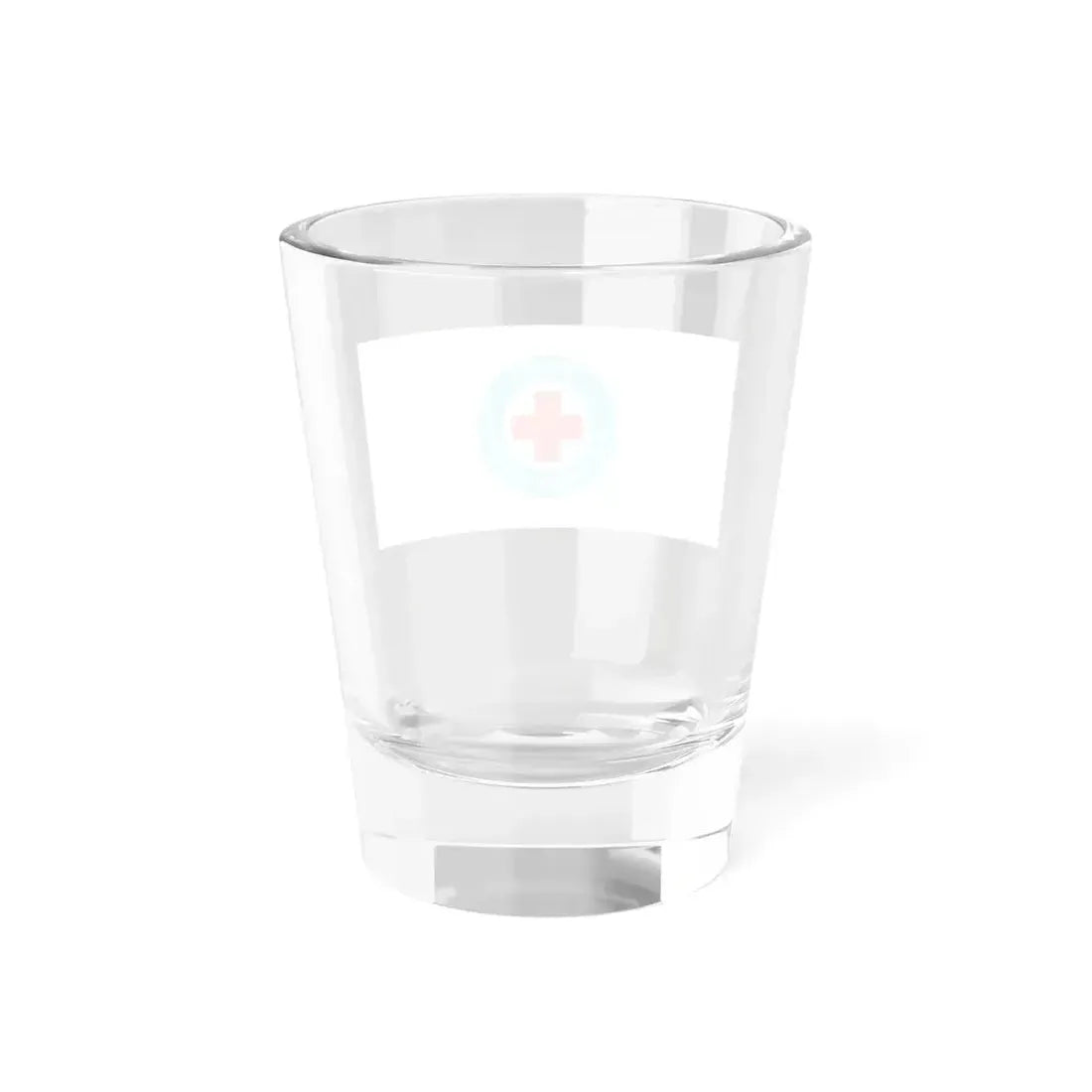 Flag of the Fiji Red Cross Society (Fiji) Shot Glass 1.5oz - Go Mug Yourself