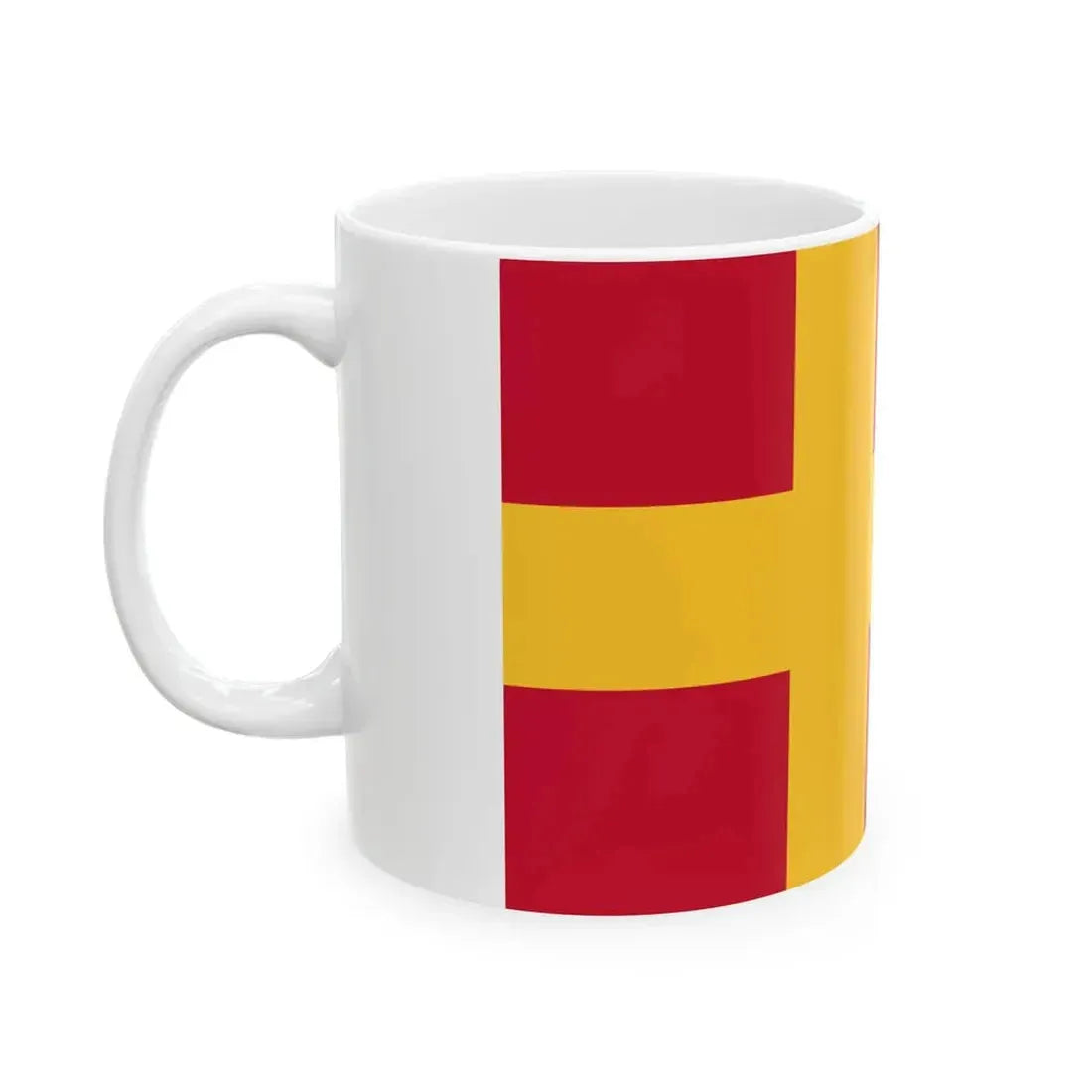 Flag of the Finland Swedes (Finland) White Coffee Mug - Go Mug Yourself
