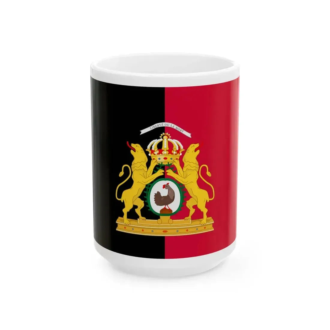 Flag of the First Empire of Haiti (Haiti) White Coffee Mug 15oz - Go Mug Yourself