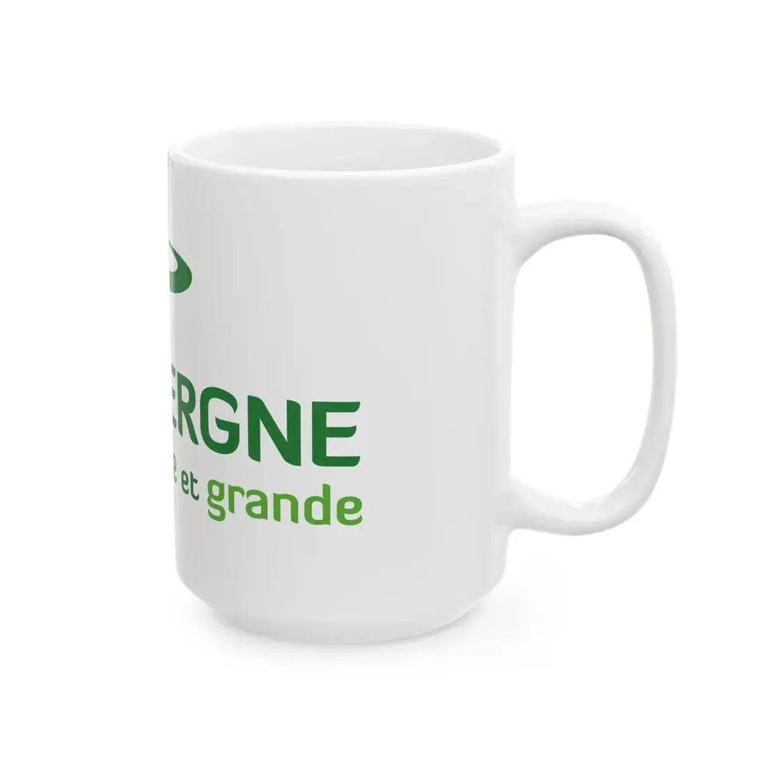 Flag of the former Region of Auvergne (Belgium) White Coffee Mug - Go Mug Yourself