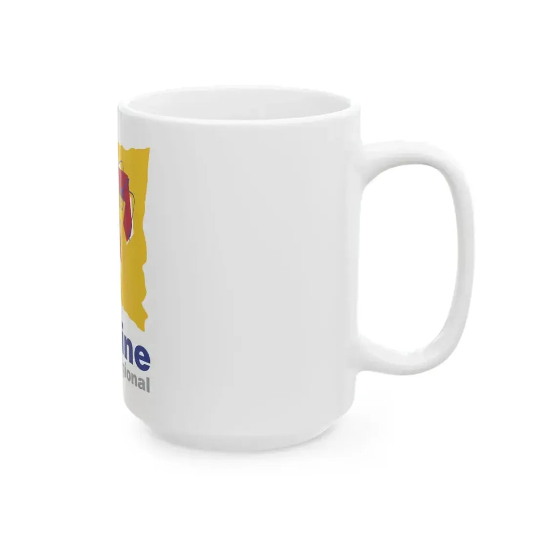 Flag of the former Region of Lorraine (Belgium) White Coffee Mug - Go Mug Yourself
