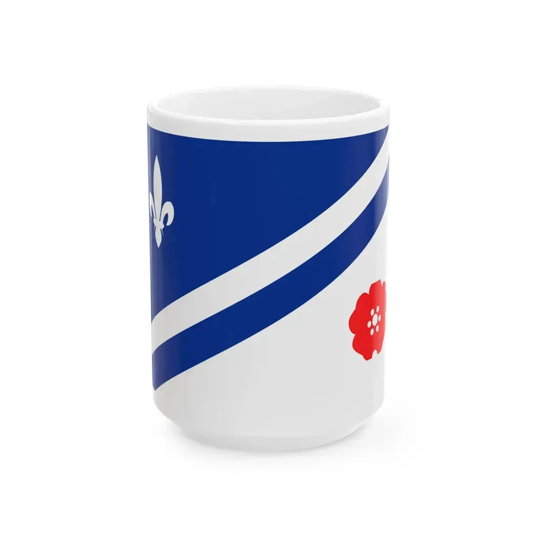 Flag of the Franco Albertains (Canada) White Coffee Mug 15oz - Go Mug Yourself