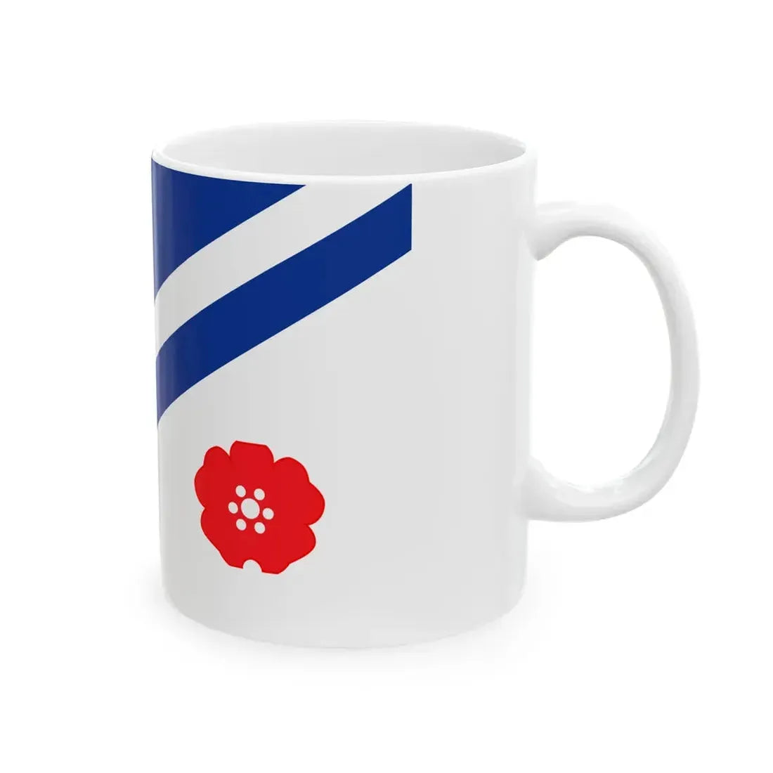 Flag of the Franco Albertains (Canada) White Coffee Mug - Go Mug Yourself