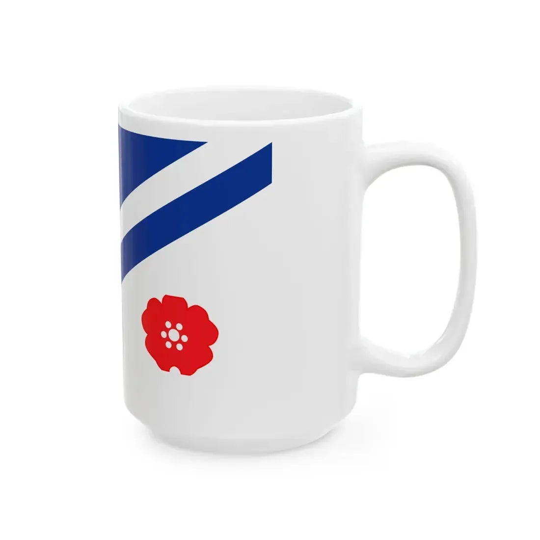Flag of the Franco Albertains (Canada) White Coffee Mug - Go Mug Yourself