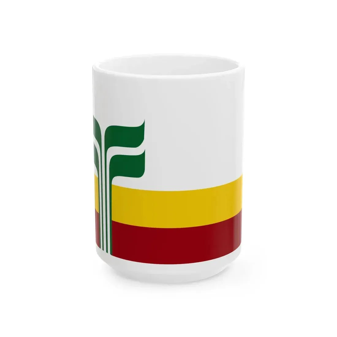 Flag of the Franco-Manitobains (Canada) White Coffee Mug 15oz - Go Mug Yourself