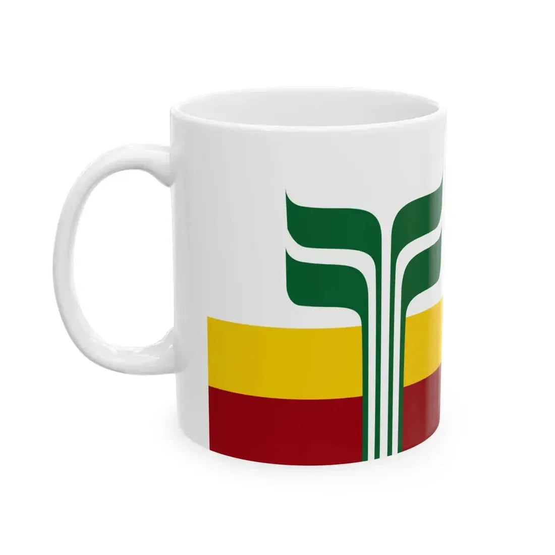 Flag of the Franco-Manitobains (Canada) White Coffee Mug - Go Mug Yourself