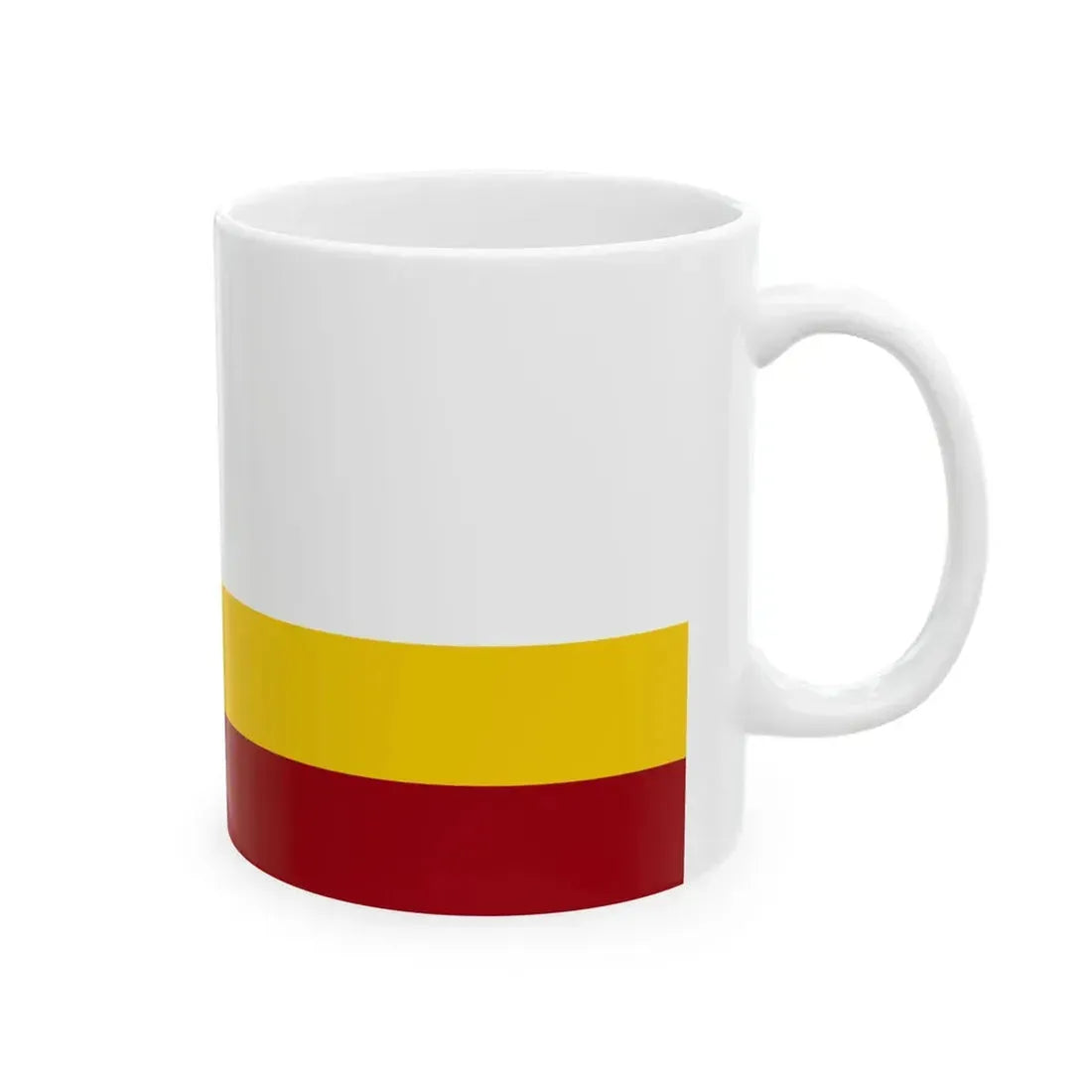 Flag of the Franco-Manitobains (Canada) White Coffee Mug - Go Mug Yourself