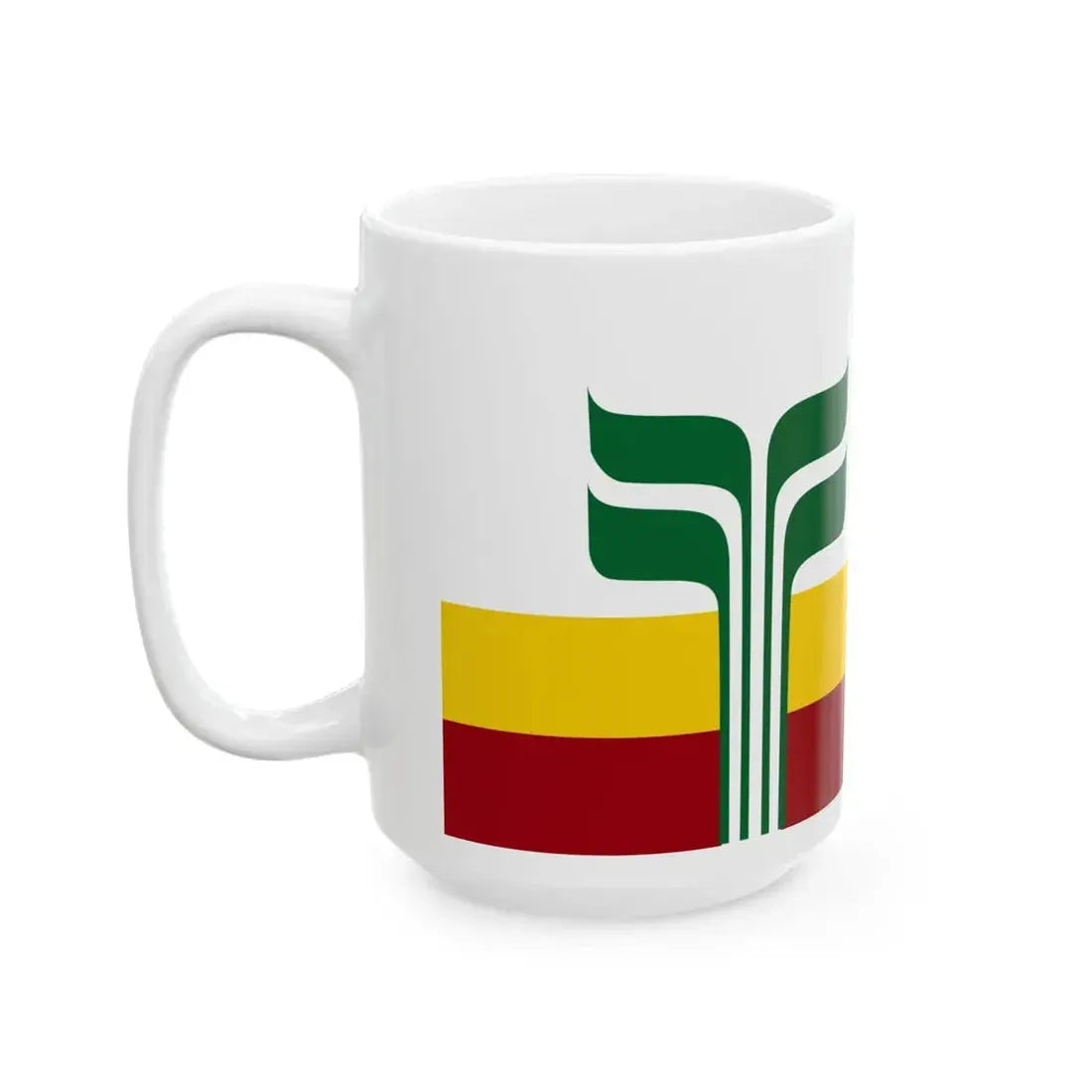 Flag of the Franco-Manitobains (Canada) White Coffee Mug - Go Mug Yourself