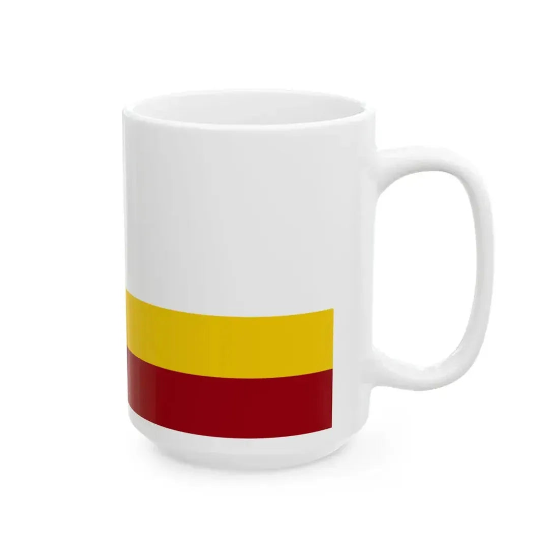 Flag of the Franco-Manitobains (Canada) White Coffee Mug - Go Mug Yourself